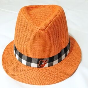 Baltimore Orioles MLB Hat Logo 100% Paper Straw Orange One Size Unisex
